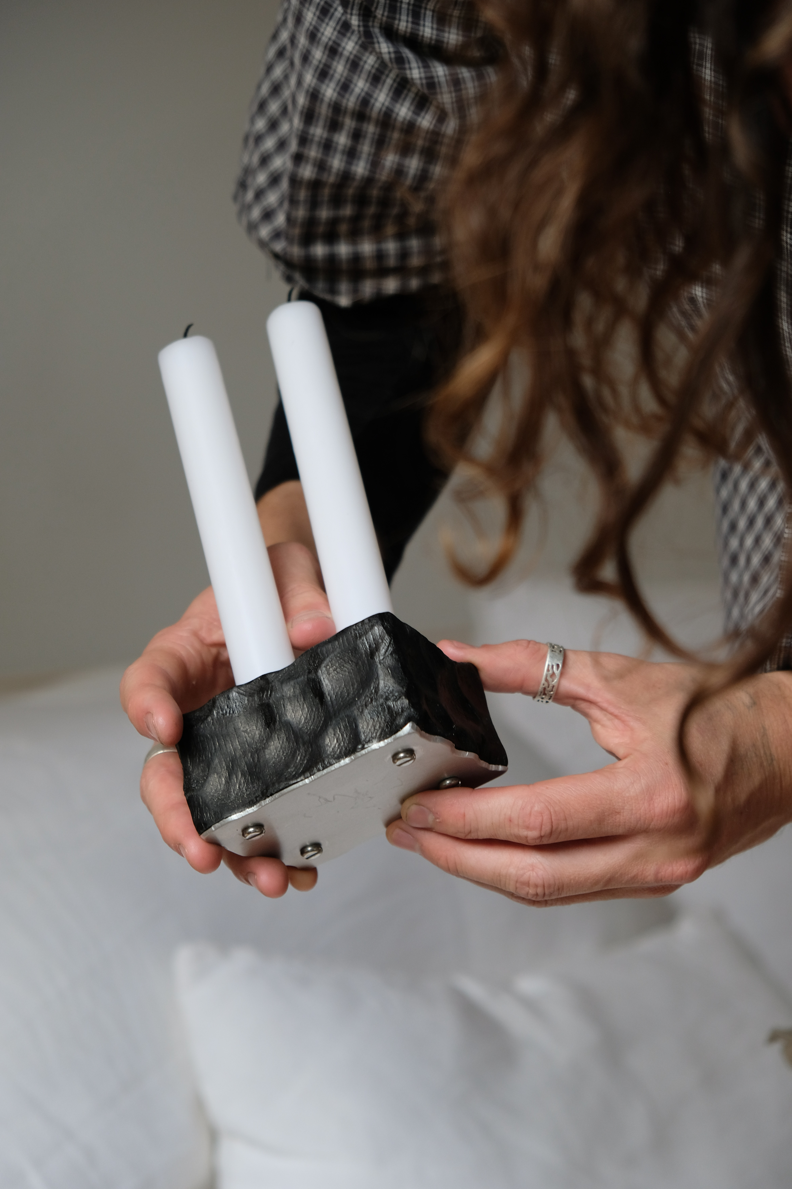 Side profile portrait of a woman
